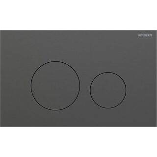 GE Sigma 40 BetPl., für 2-Mengen-Spülung Round, schwarzchrom gebü./Etc
