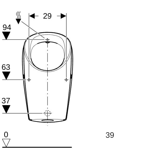 GE Renova Urinal