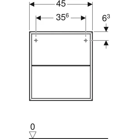 GE ONE Seitenelement 45x47x49,2cm, weiß matt