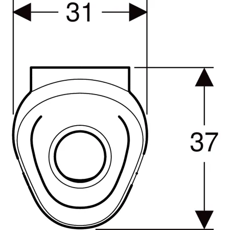 GE Urinal Preda, wasserlos
