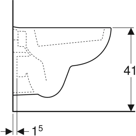 GE Renova Compact Wand-WC Tiefspüler GE Renova Compact Wand-WC Tiefspüler