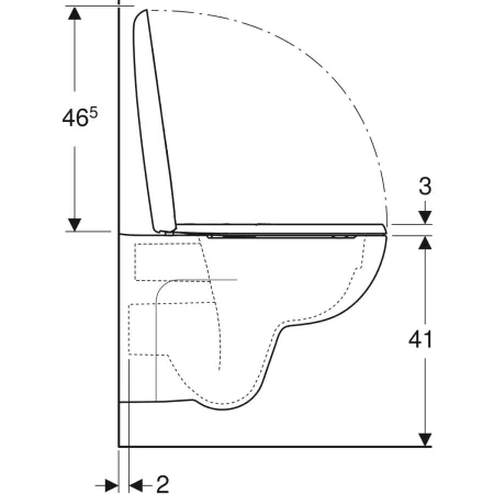 GE Renova Wand-WC Tiefspüler