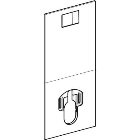 GE AquaClean Designplatte/Designabdeckung für WC-Komplettanlage