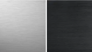 Geberit Monolith Seitenverkleidungen in Aluminium gebürstet und Aluminium schwarzchrom
