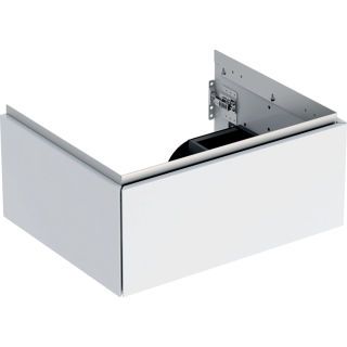 GE ONE Unterschrank für WT/-Platte 1 Schubl., 59,2x26,6x47cm, weiß hgl.