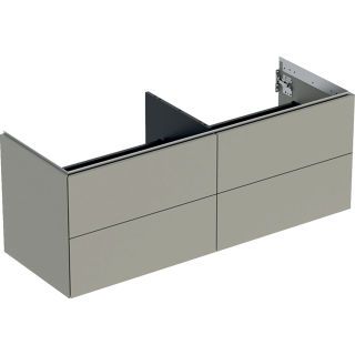 GE ONE Unterschrank für WT/-Platte 4 Schubl., 133,2x50,4x47cm, greige matt