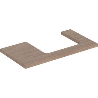 GE ONE WT-Platte, Ausschnitt re, für AWT 90x3x47cm, Eiche