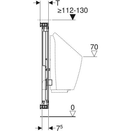 GE Kombifix Element für Urinal