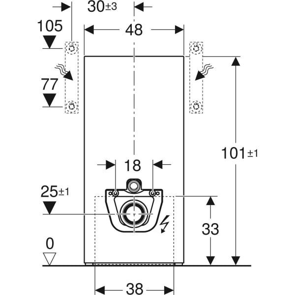GE Monolith Plus Sanitärmodul für Wand-WC