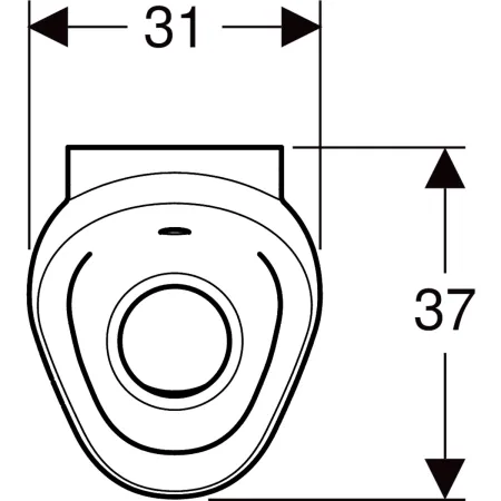 GE Urinal Preda mit Steuerung