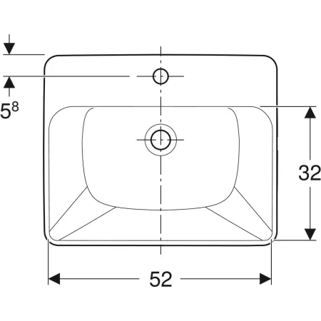 GE VariForm Halbeinbauwaschtisch