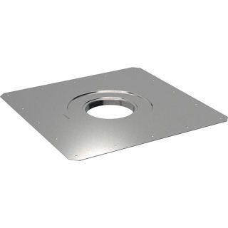 GE Pluvia Anschlussblech universell CrNi-Stahl 1.4404