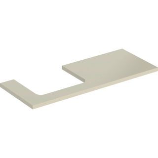 GE ONE WT-Platte, Ausschnitt li, für AWT 120x3x47cm, sandgrau hgl.