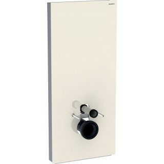 GE Monolith Sanitärmodul für Wand-WC 114cm, Glas sand-grau, Aluminium