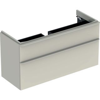 GE Smyle Square US für WT, m. 2 Schubl. 118,4x61,7x47cm, sand-grau