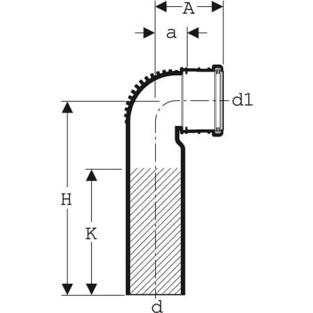 GE Silent-db20 Anschlussbogen