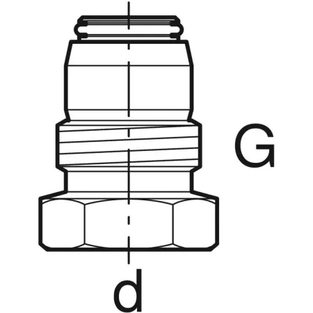 GE PushFit Anschlussverschraubung