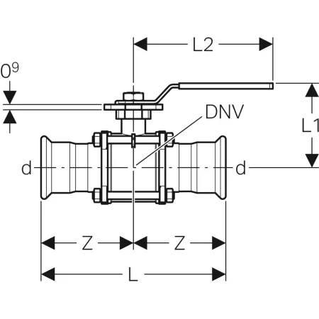 GE Mapress Kugelhahn NPW, mit