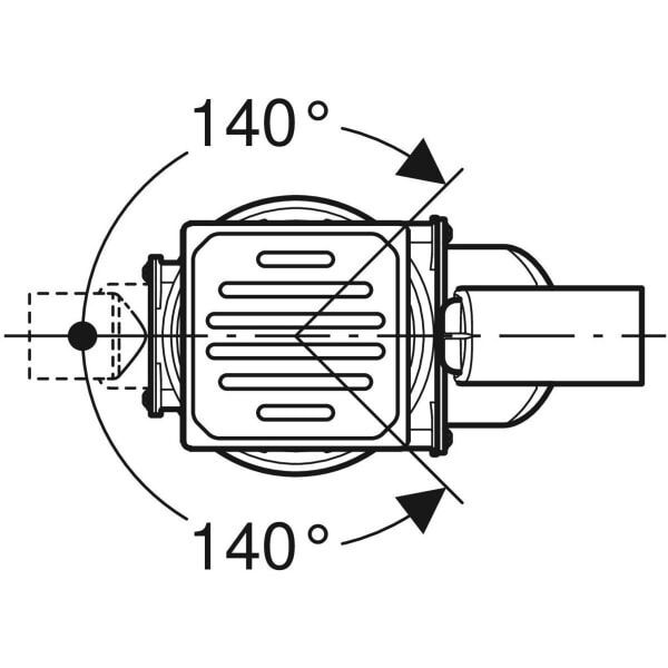GE Bodenablauf Varino horizontal d50