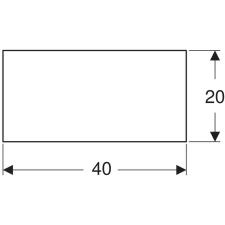 GE Bambini Dekorblende, Seite höheres Becken, weiß