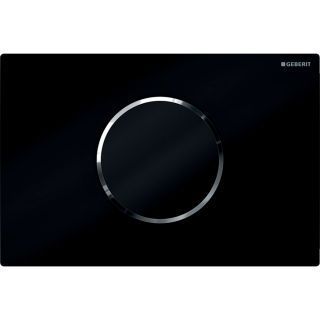 GE Sigma10 WC-Strg. elektron.Spül, Batt. 2-M-Sp., Round, auto./bl/schw/hgl.verchr