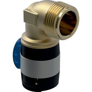 GE FlowFit Übergangsbogen 90Gr mit AG Rg+ 90Gr d16-R1/2