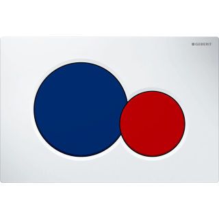 GE Sigma01 BetPl., für 2-Mengen-Spülung Round, für Bambini, weiß / blau / rot