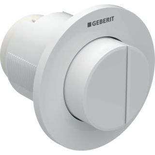 GE Typ01 Fernbetätigung, pneum., 2-M-Sp. UP-Drücker, vorragend, Round, weiß