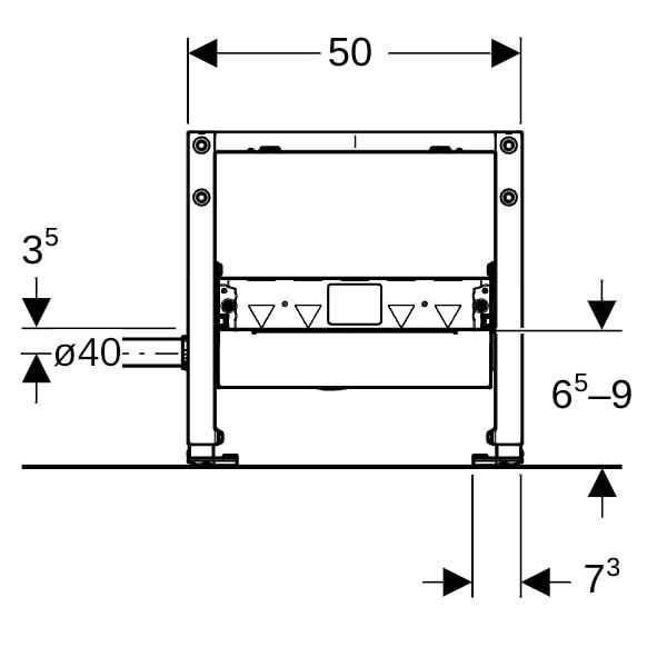 GE Duofix Element für Dusche
