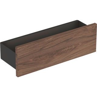 GE Smyle Square Wandablage 45x14,8x14,3cm, Nussbaum