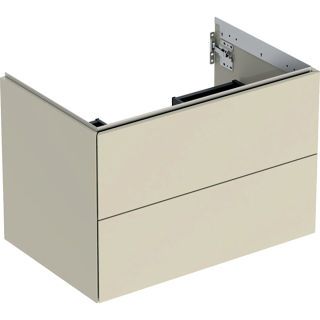 GE ONE Unterschrank für WT/-Platte 2 Schubl., 74x50,4x47cm, sandgrau hgl.