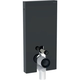 GE Monolith Sanitärmodul für Stand-WC 101cm, Glas lava, Aluminium schwarzchrom