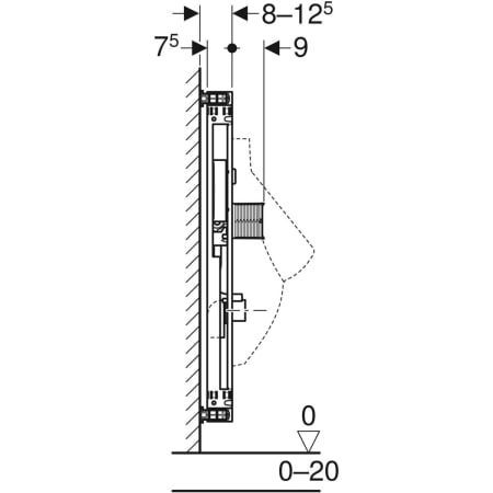 GE Kombifix Element für Urinal