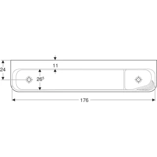 GE Bambini Spiel/Waschlandschaft B:180cm 4 Waschpl., tieferes B li, o. Hl., blau