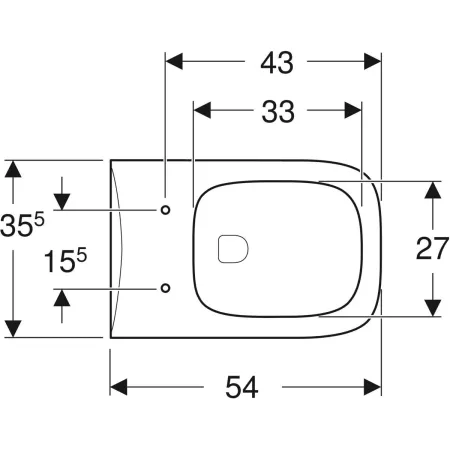 GE Renova Plan Wand-WC Tiefspüler