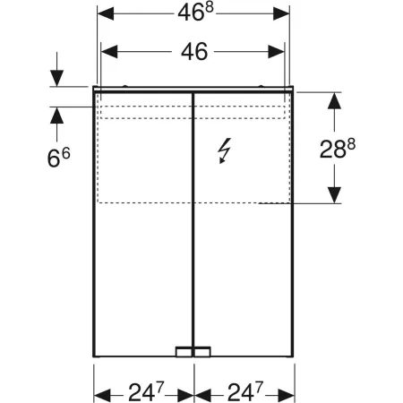 GE Option Basic Spiegelschrank