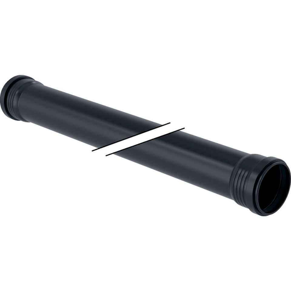 GE Silent-Pro Rohr mit 2 Muffen d125mm L300cm