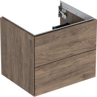 GE ONE Unterschrank für WT/-Platte 2 Schubl., 59,2x50,4x47cm, Nussb.hickory