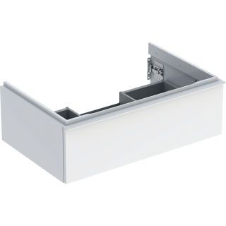 GE iCon Unterschrank für WT, 1 Schubl. 74x24,7x47,6cm, weiß hgl./Gr. weiß matt