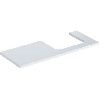 GE ONE WT-Platte, Ausschnitt re, für AWT 120x3x47cm, weiß hgl.
