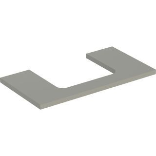 GE ONE WT-Platte, Ausschnitt mi. für AWT 90x3x47cm, greige matt