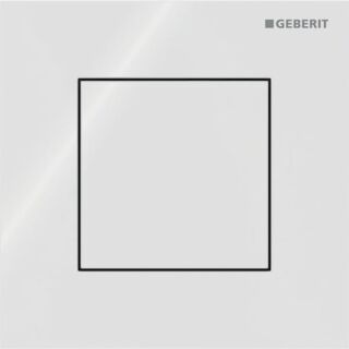 GE Typ 40 UR-Strg. mit pneum. Sp-Ausl. Square, Glas, weiß