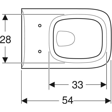 GE Renova Plan Wand-WC Tiefspüler
