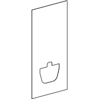 GE Frontverkleidung für Geberit Monolith für Wand-WC 114cm Schieferoptik