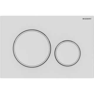 GE Sigma20 BetPl., für 2-Mengen-Spülung Round, weiß matt lackiert, Etc/ weiß