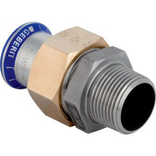 GE Mapress Edelstahl Übergangsverschr. mit AG (LABS-frei) d15-R1/2