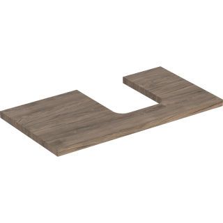 GE ONE WT-Pl. Aus re für AWT Schalenform 90x3x47cm, Nussbaum hickory
