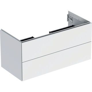 GE ONE Unterschrank für WT/-Platte 2 Schubl., 103,6x50,4x47cm, weiß matt