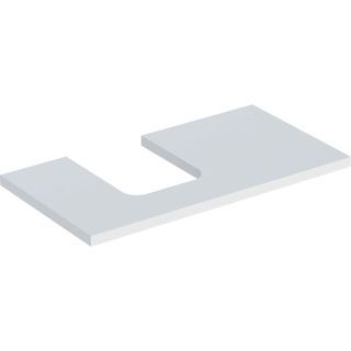 GE ONE WT-Pl. Aus li für AWT Schalenform 90x3x47cm, weiß matt