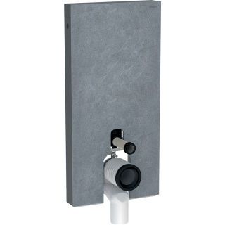GE Monolith Sanitärmodul für Stand-WC 101cm, Steinzeug Schieferoptik Alu.